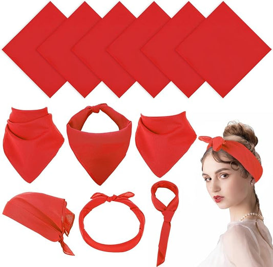 Suhine 100% Cotton Solid Bandanas Blank Bandanas Multifunctional Headband Scarf by Suhine