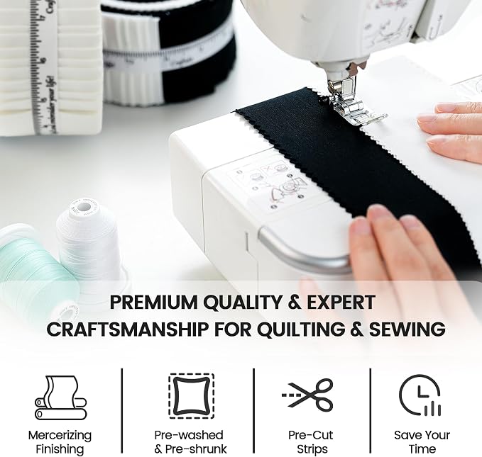 Craftido-20 Options-100% Cotton Jelly Roll Fabric Precut Strips - Image 6