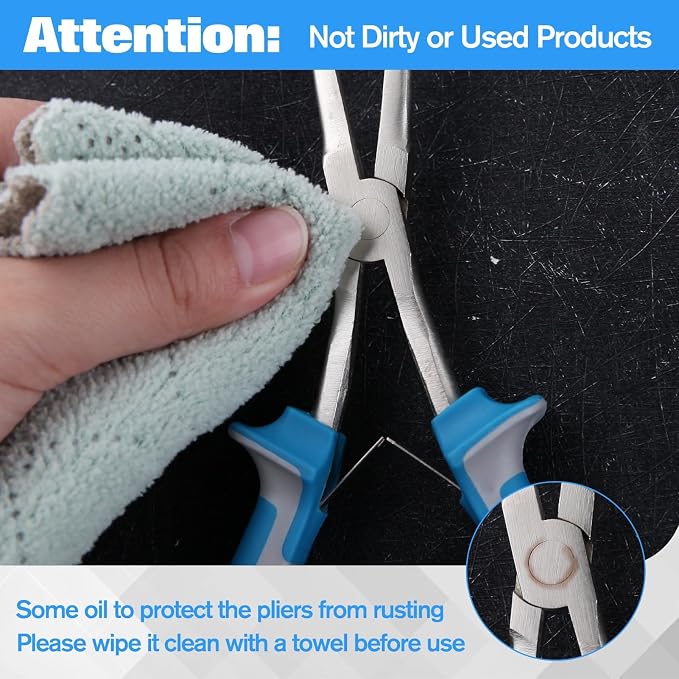 SPEEDWOX Long Reach Bent Needle Nose Pliers - Image 7