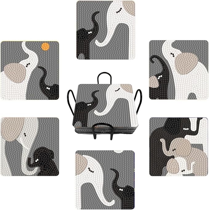 Bulerrylulu 6 Pcs Diamond Painting Coasters Kits by Bulerrylulu