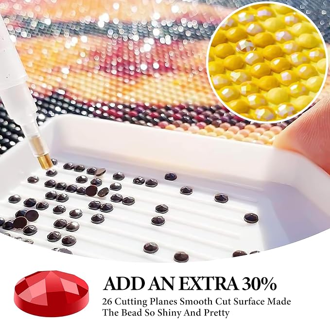 Offito Aurora Diamond Art Kits for Adults, 5D Starry Sky Lake Diamond Painting - Image 6