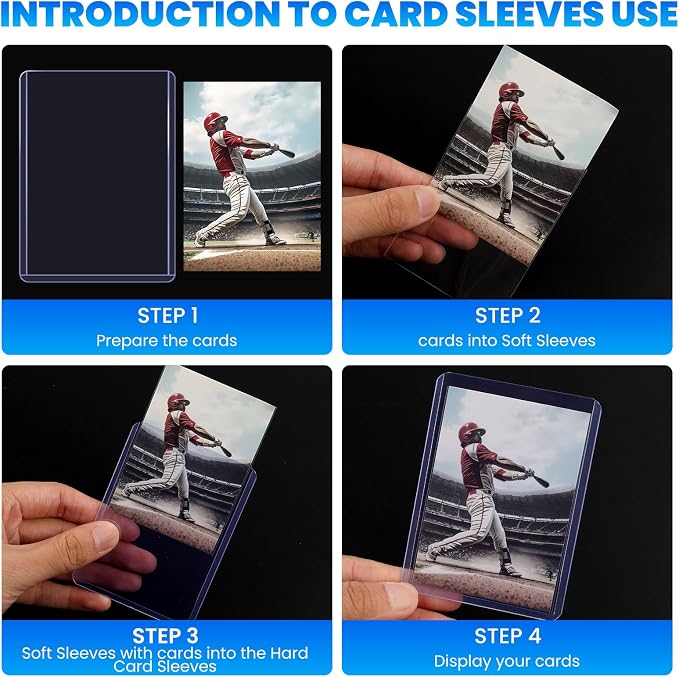 1200 Card Sleeves Top Loaders for Cards, Baseball Card Protectors, Trading Card - Image 5