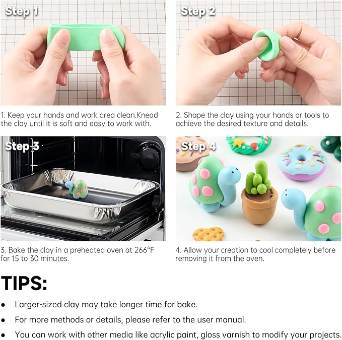 Shuttle Art 112 Colors Polymer Clay Kit, Oven Bake Clay - Image 8