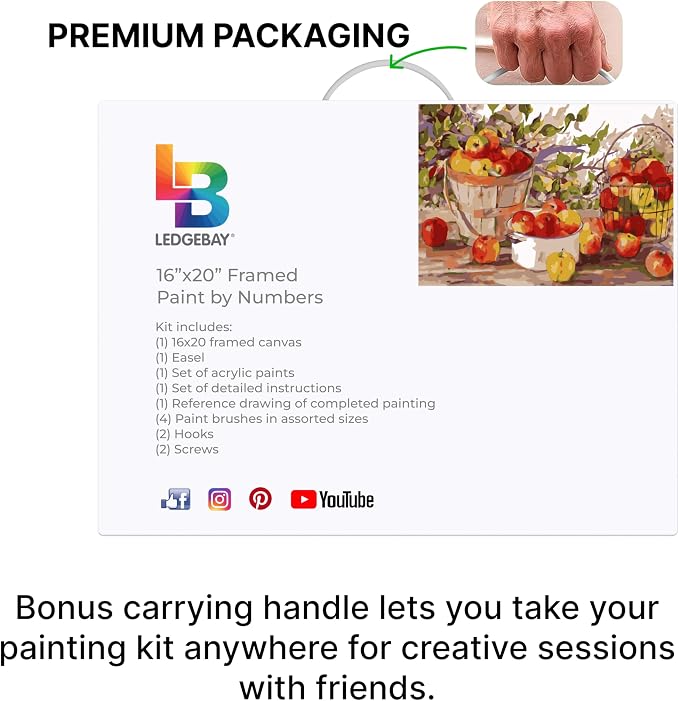 Ledgebay DIY Paint by Numbers Kit - Image 8