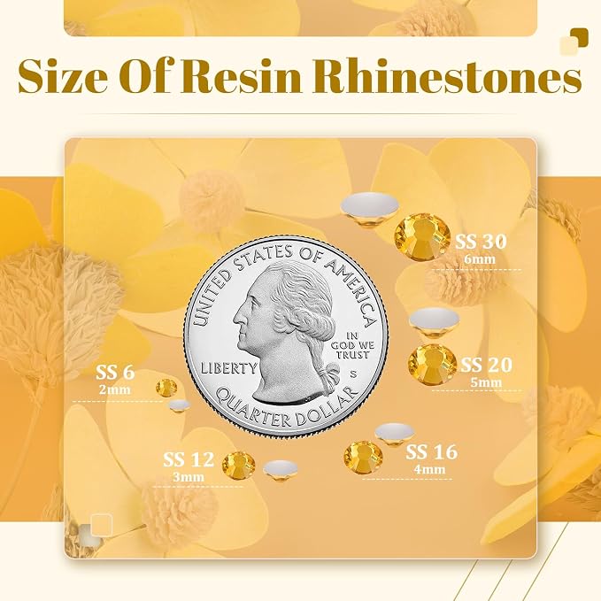1500PCS 6mm Resin Rhinestones Bulk - Image 3