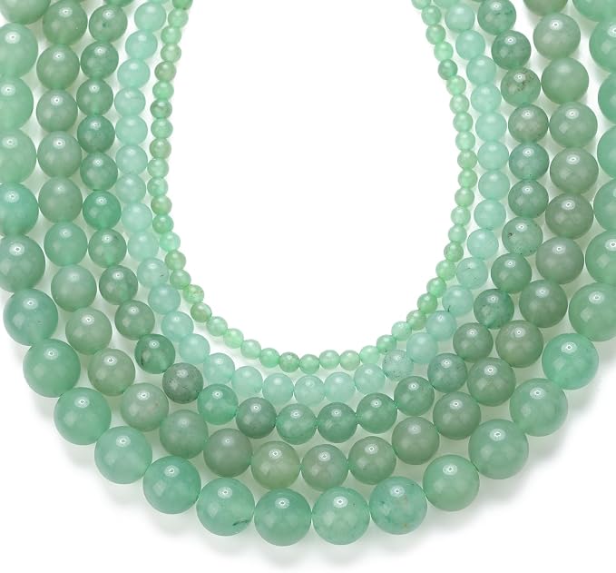 Zenkeeper 108Pcs Green Aventurine Spacer Loose Beads Bulk - Image 3