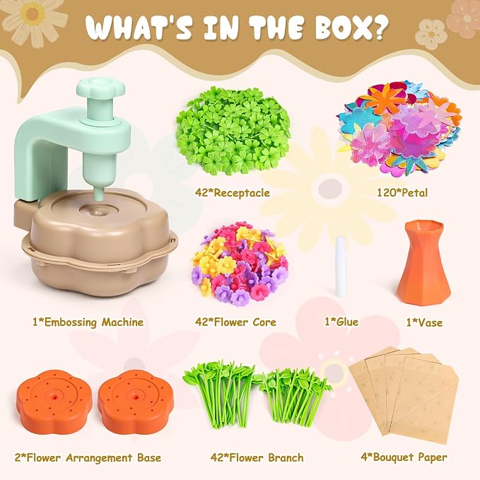 Scvcid DIY Art Flower Toys Include Extra Accessories Set, Arts and Crafts - Image 3