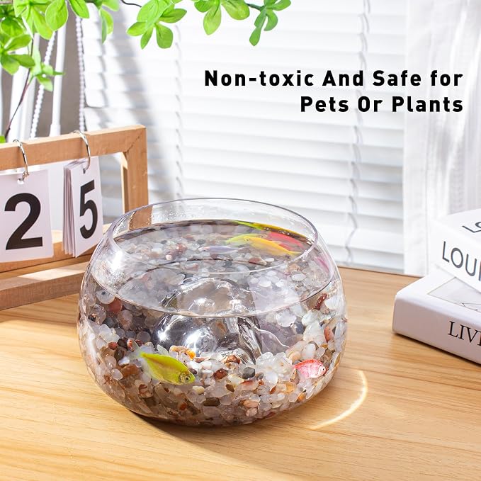 0.5 Lb/230g White Agate Crystal Pebbles Stones Aquarium Gravel Rocks, Natural - Image 4