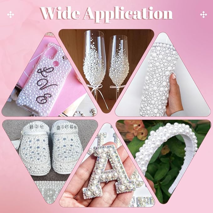 16500Pcs Flatback Pearls for Crafting, Bedazzling Kit for DIY Crafts Clothing - Image 5