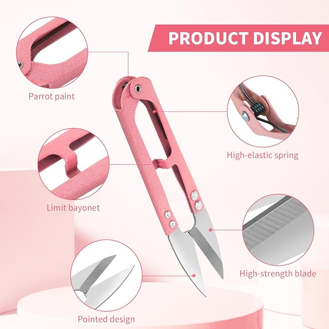 CZZXI 3PCS Thread Snips, High-Carbon Steel Thread Cutter | 4.25inch Yarn - Image 4