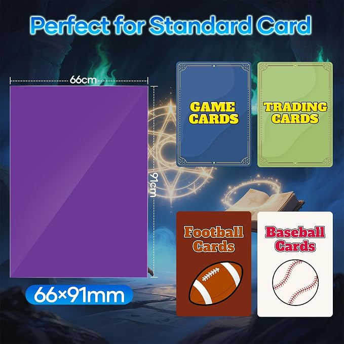 500 Count Card Sleeves, Matte Magic Card Sleeves, Smooth Shuffle & Tear - Image 5