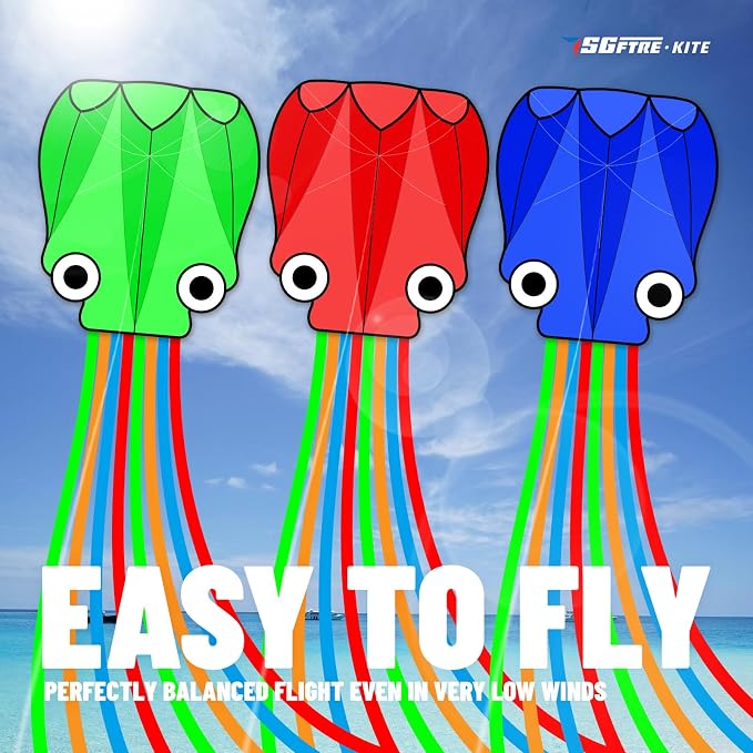 SGftre 3 Piece Set Octopus Kites - Image 6