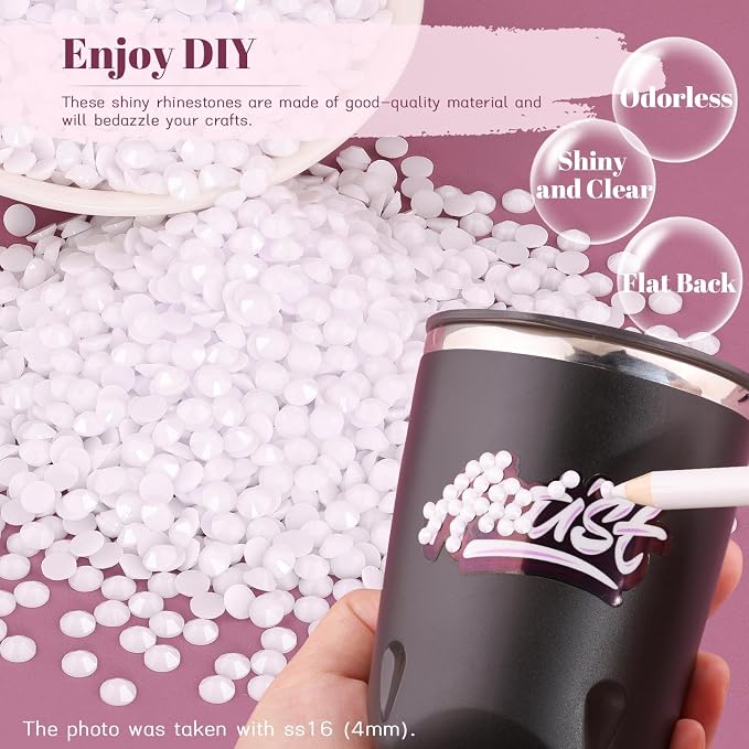 4000PCS 5mm Resin Rhinestones Bulk - Image 4