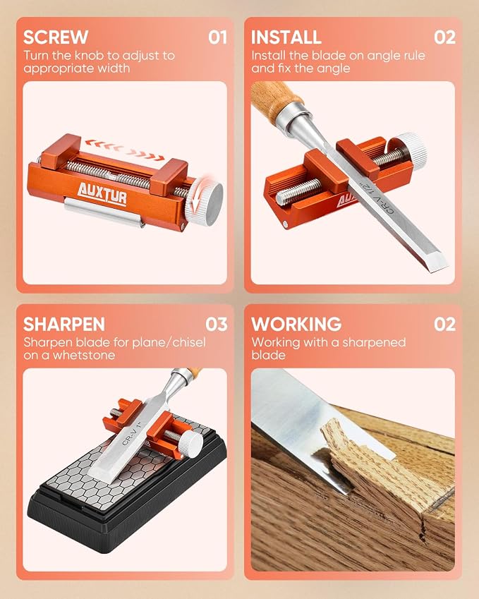 Honing Guide & Chisel Sharpening Jig Set - Image 8