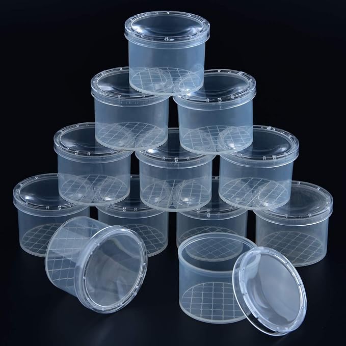 Coopay 20 Pcs Bug Jars Critter Insect Cage Magnifying Insect Box Bug Magnifier - Image 5
