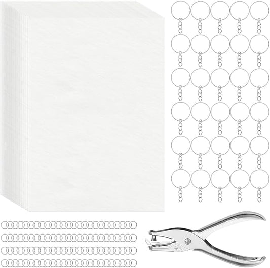 WISYOK 161Pcs Shrinky Film Kit, Shrink Plastic Sheets kit by WISYOK