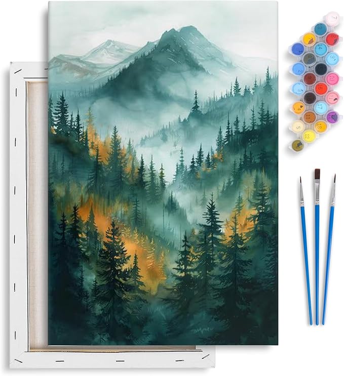 Yezavesu Framed Paint by Numbers Kit by Yezavesu