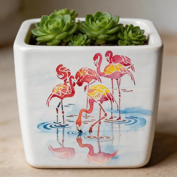 TIAMECH A4 Reusable Flamingo Stencil - Image 8