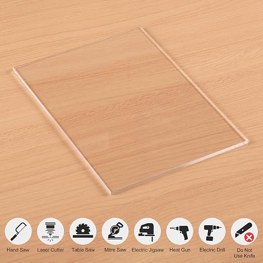 KAITELA Clear Acrylic Sheet 18" x 24" x 1/8" Thick Cast Plexiglass Panel - Image 5