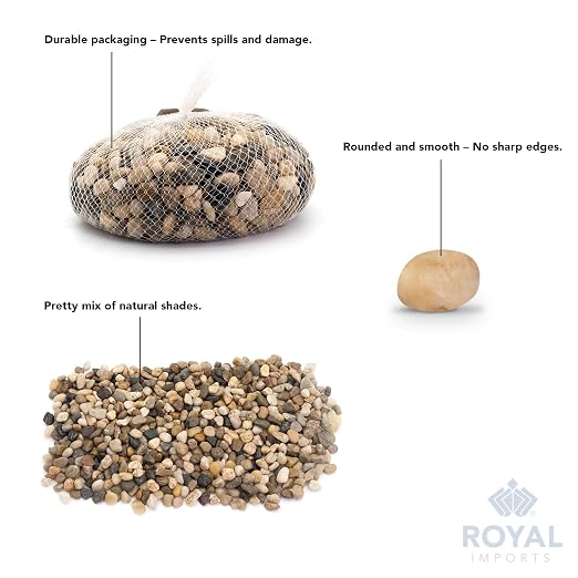 Royal Imports 5LBS River Rocks Decorative Ornamental Pebbles, Garden - Image 4