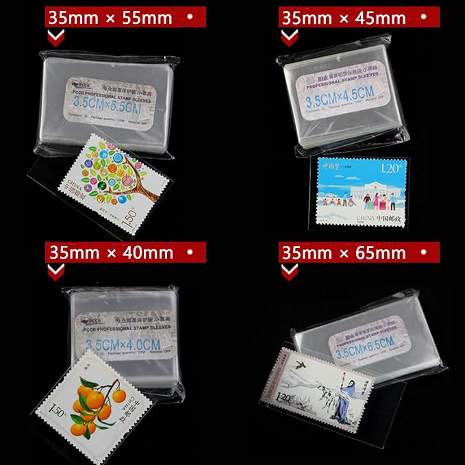 MSJ OPP Stamp Protection Bags 8 Models, Each 100 Pcs, Toal 800 Pcs - Image 3