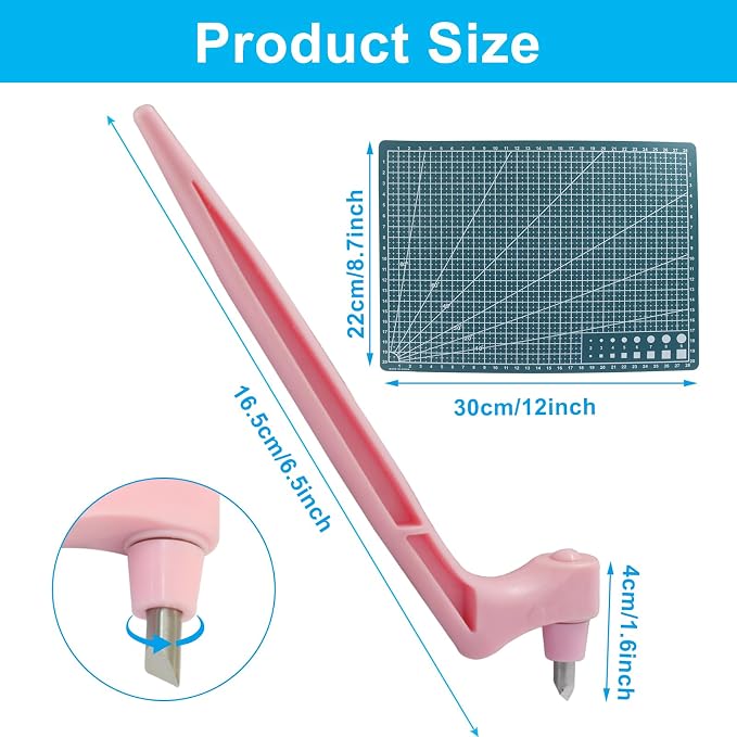 Hot Pink Craft Cutting Tools, Craft Cutting Knives | 3 Different 360 Degree - Image 3