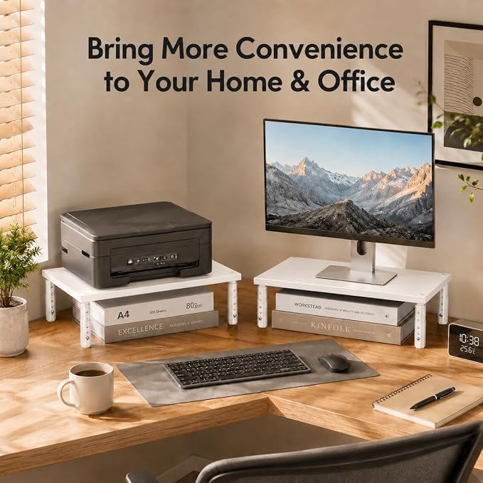 OPNICE Monitor Stand Riser for Desk, Adjustable Computer & Laptop Stand - Image 5