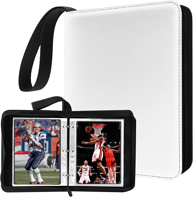 Mini Card Binder, 1-Pocket Super Lightweight Zipper Binder Holds 80+ Trading by Unknown