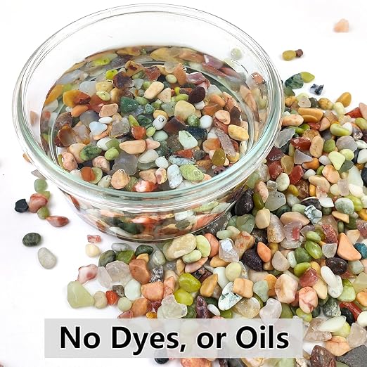 YISZM 5LB Succulent and Cactus Colorful Pebbles, 3/8 Inch Pebbles - Image 3