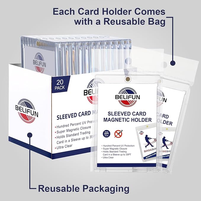 20-Pack One Touch Sleeved-Card Magnetic-Holders - Image 6