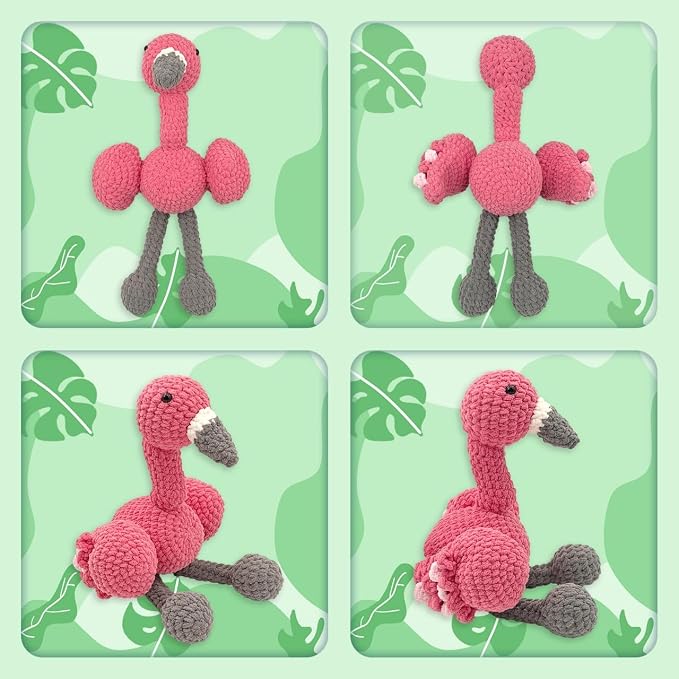 Noocro Flamingo Amigurumi Crochet Kit - Image 4