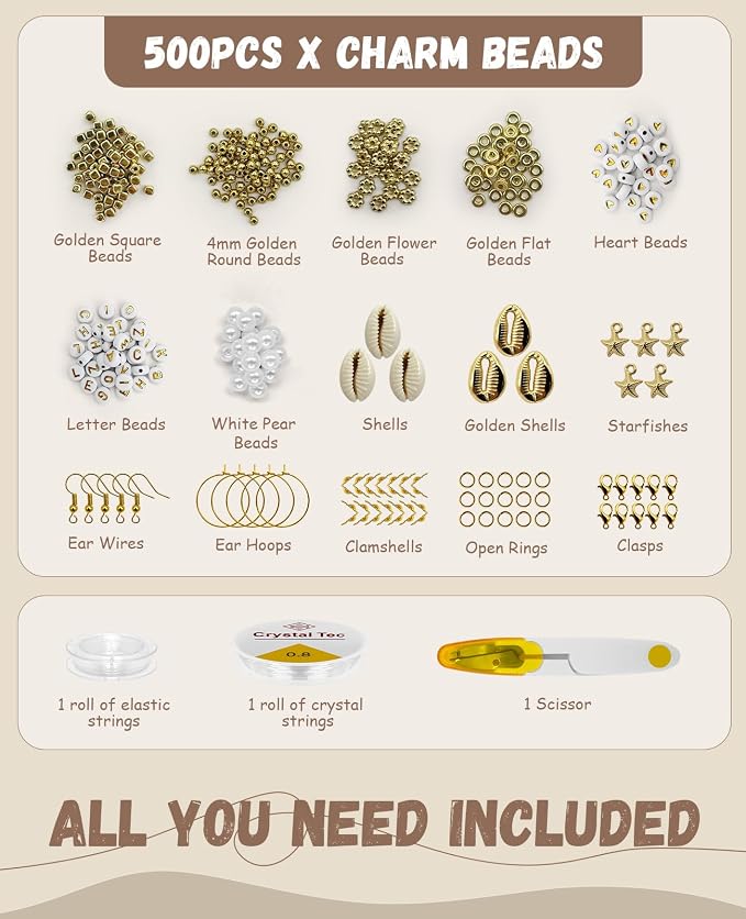 ClaBead 6300 Pcs Clay Beads Bracelet Making Kit - Image 5