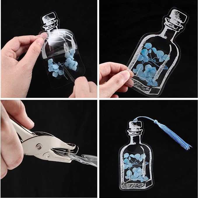 Tallew 81 Pcs DIY Dried Flower Bookmark Making Kit Include 40 Clear Transparent - Image 6