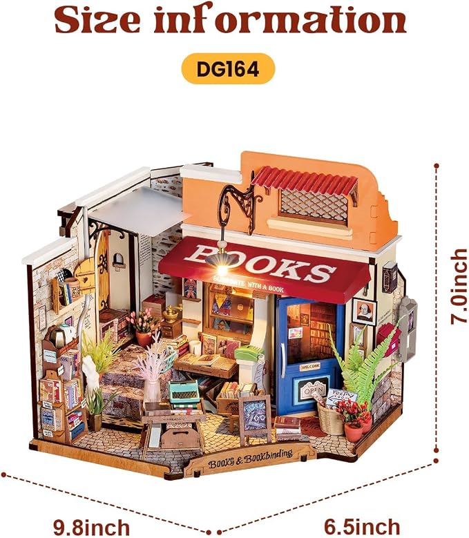 Rowood Miniature House Kit, Mother's Day Mini House Building Kit - Image 9