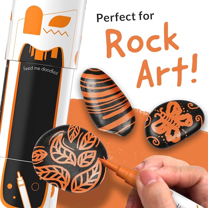 5 Orange Paint Pens - Image 3