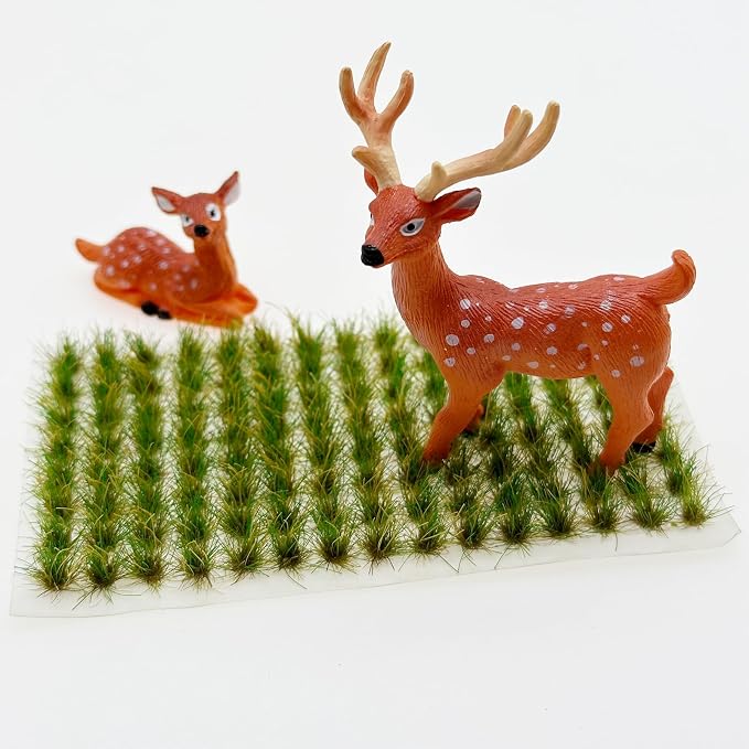 Woohome 120 PCS Bushy Tufts Static Grass Tuft Model Grass Tuft - Image 3