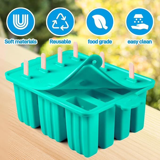 Popsicles Molds Silicone, Bpa-free ice Pop Mold Food Grade Popsicle Maker - Image 7