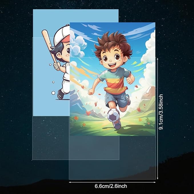 500 Counts Card Sleeves for Trading Cards, Soft Penny Card Sleeves, Sports - Image 4