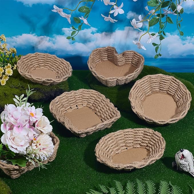FREEBLOSS 6 Set Basket Weaving Kit Twine Basket Making Kit Creative Woven Bowl - Image 5
