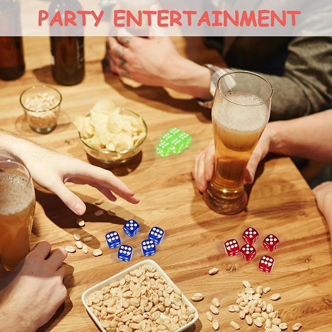 300 Pieces Colored Dice Bulk Set 14 MM 6 Sided Standard Dices - Image 7