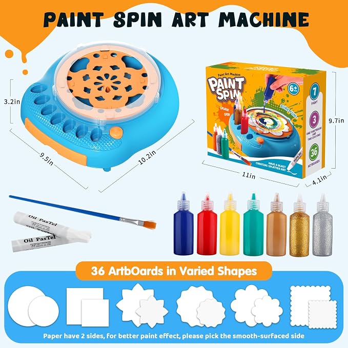 Spin Art Machine for Kids, Paint Spinner Arts & Crafts Kit for Ages 4-12 | - Image 6