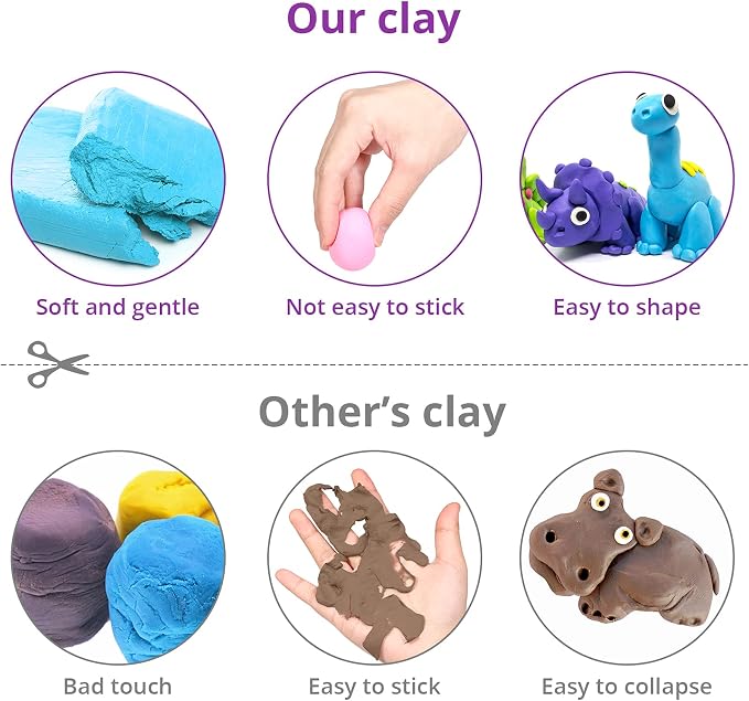 Air Dry Modeling Clay Kit - Image 4