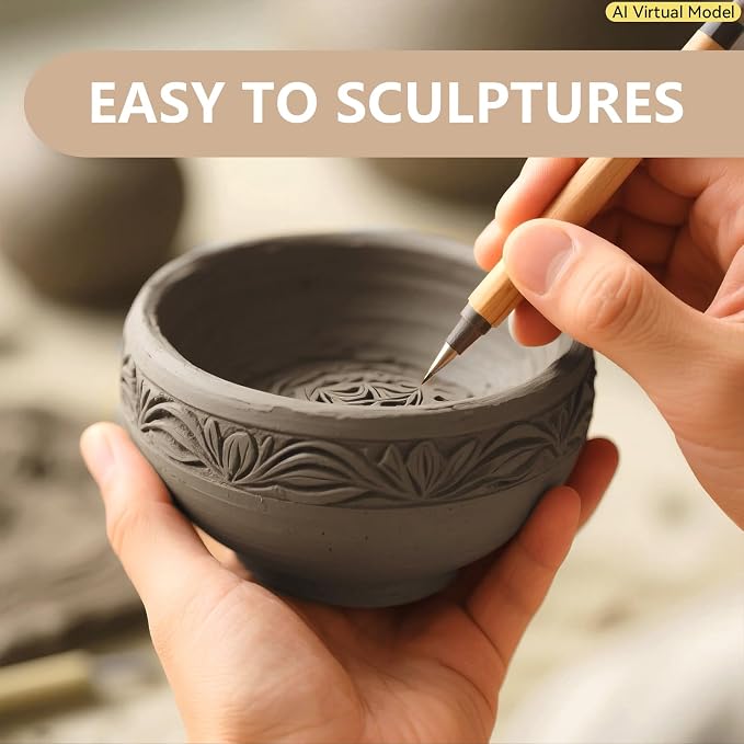 VIBRATITE Natural Air Dry Clay Bulk, 10LBs All-Purpose Modeling Sculpting - Image 4