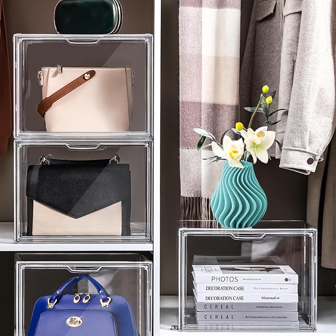 DILIBRA 5 Packs Clear Plastic Handbag Storage Organizer - Image 5