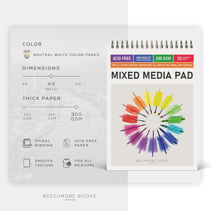 Beechmore Books 9"x12" Watercolor Sketchpad - Image 2