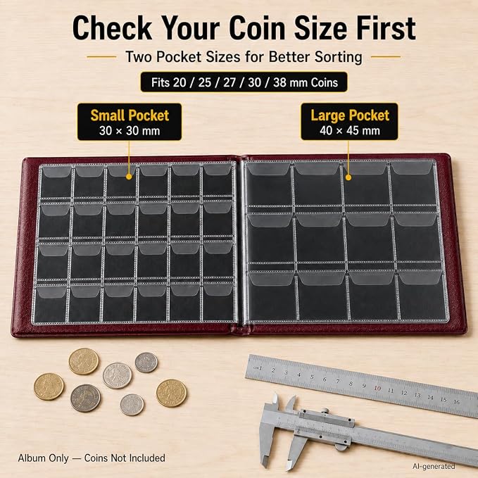 Coin Collection Supplies Holder Book - Image 8