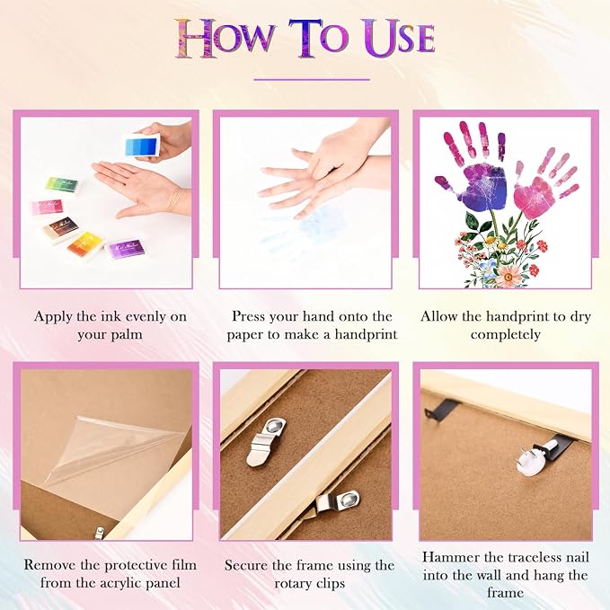 CLUSIVC Flower Bouquet Handprint Craft Kit-Gifts - Image 4