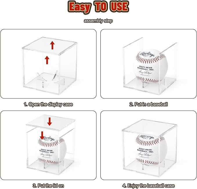 Acrylic Baseball Display Case, Baseball Holders - Image 5