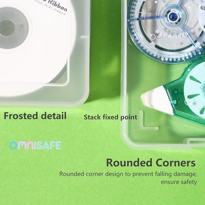 Clear Plastic Hobby Art Craft Organizer, Storage Containers | Stackable Design - Image 4