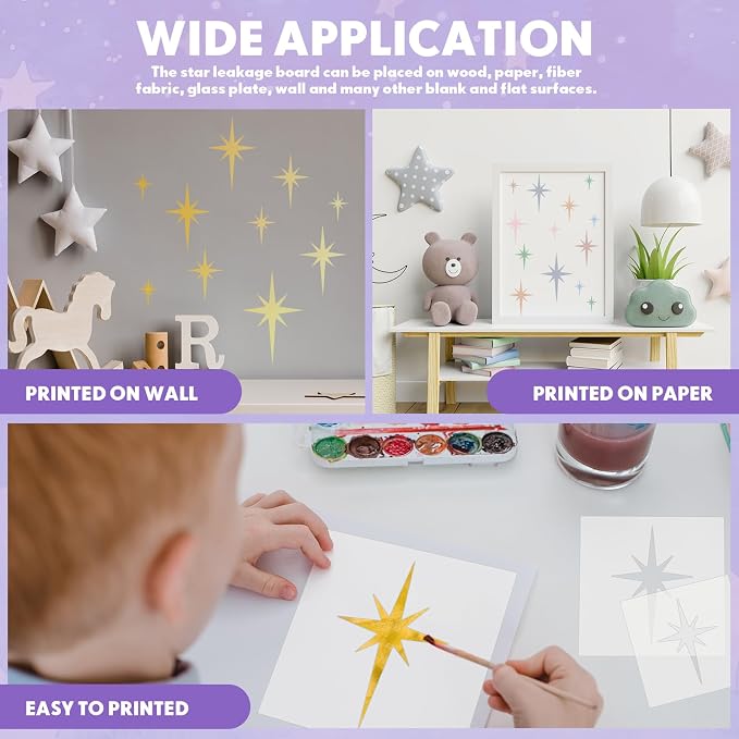 Teling 14 Pcs Large Star Stencil - Image 2